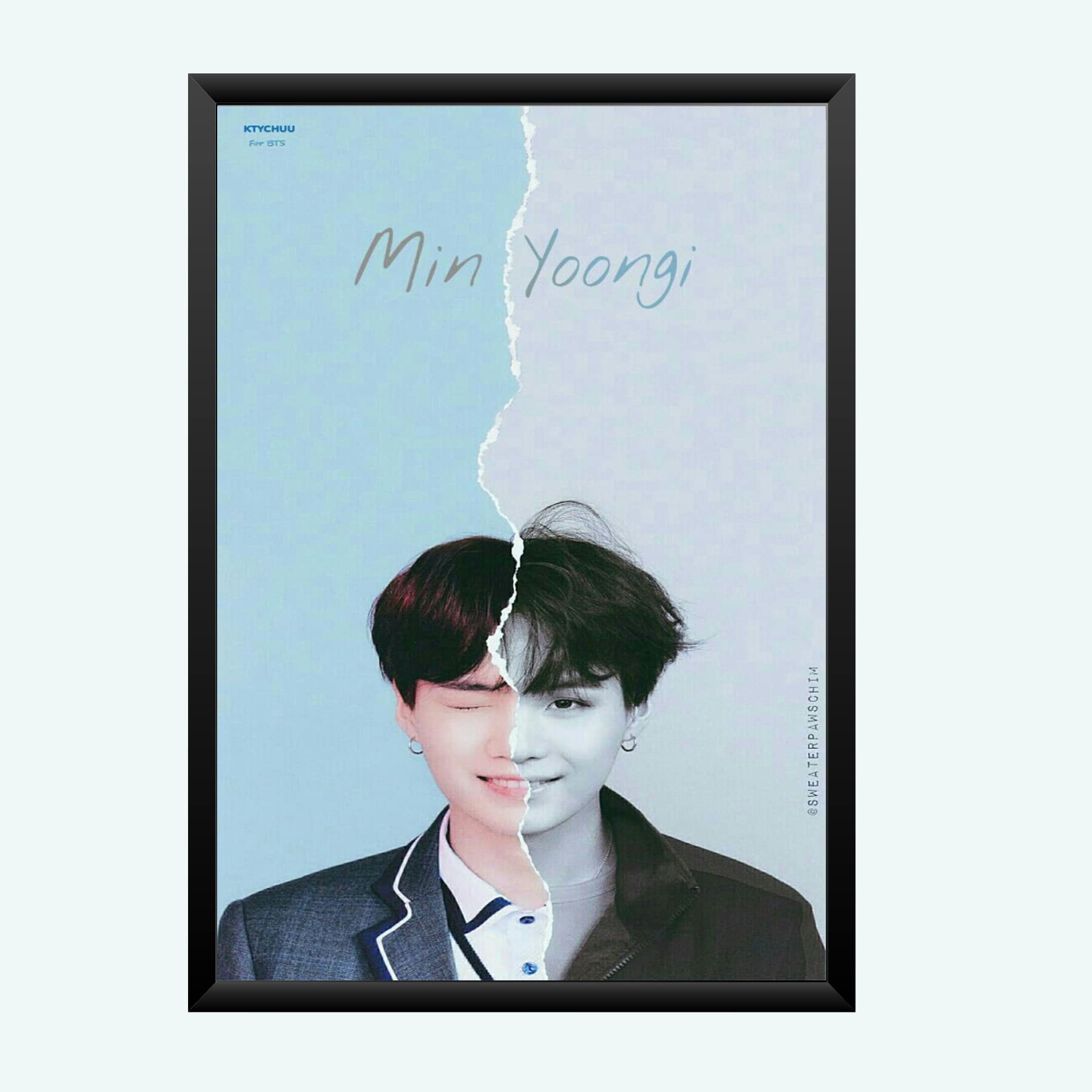 Nokkes Bts Army Bangtan Boy V suga J-Hope Jungkook Jin Jimin Rm 8X12 Inch Size Photo Frame Photo Home Office_bts4_14