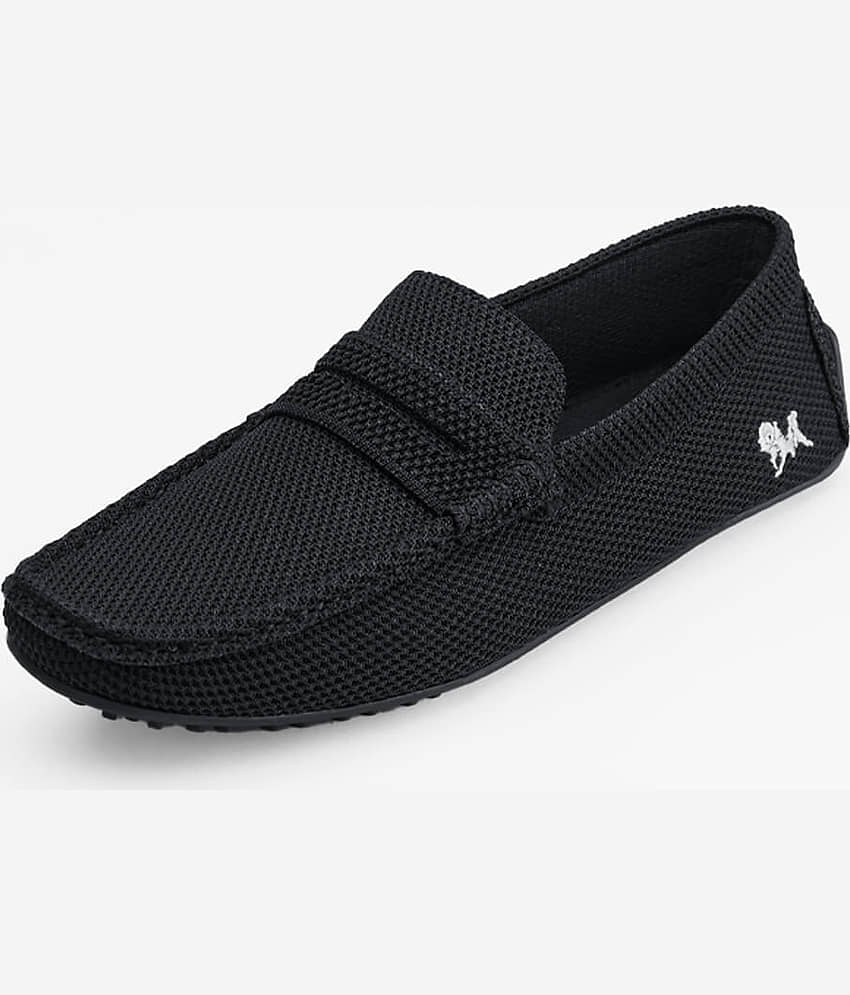 Neemans Knit Loafers Black Men's Penny Shoes