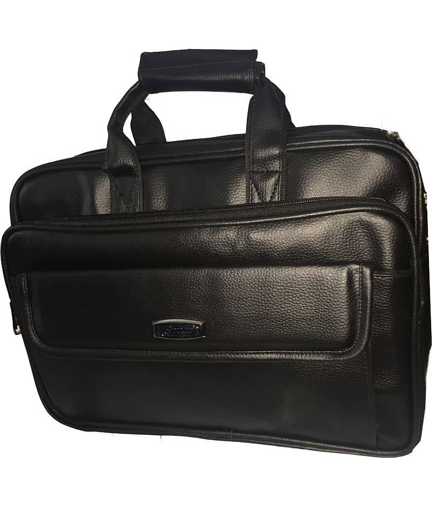 Apnav - Black P.U Office Bag
