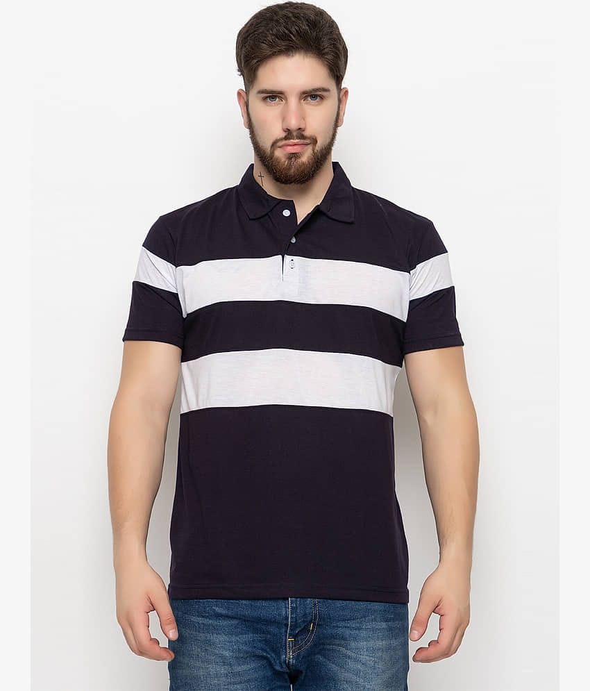 Emerald - Black Cotton Blend Regular Fit Men's Polo T Shirt ( Pack of 1 )