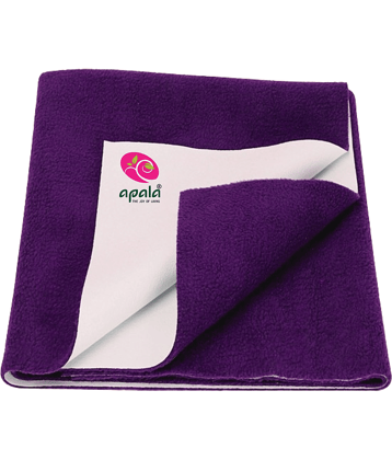 Apala Purple Laminated Bed Protector Sheet ( Pack of 1 )