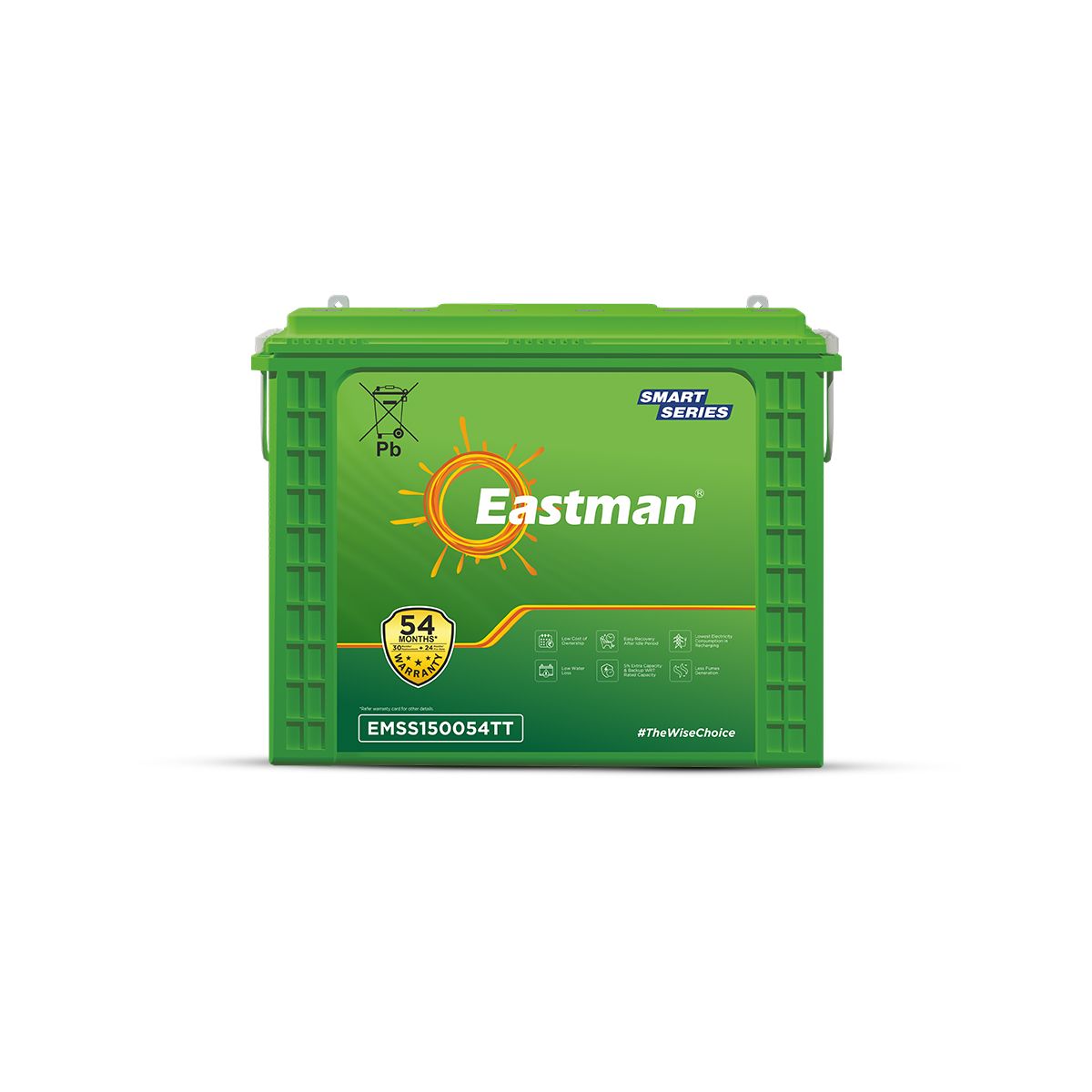 Eastman EMSS150054TT | Tall Tubular | 150 AH Inverter Battery |Warranty 54 (30+24) Months for Home & Office