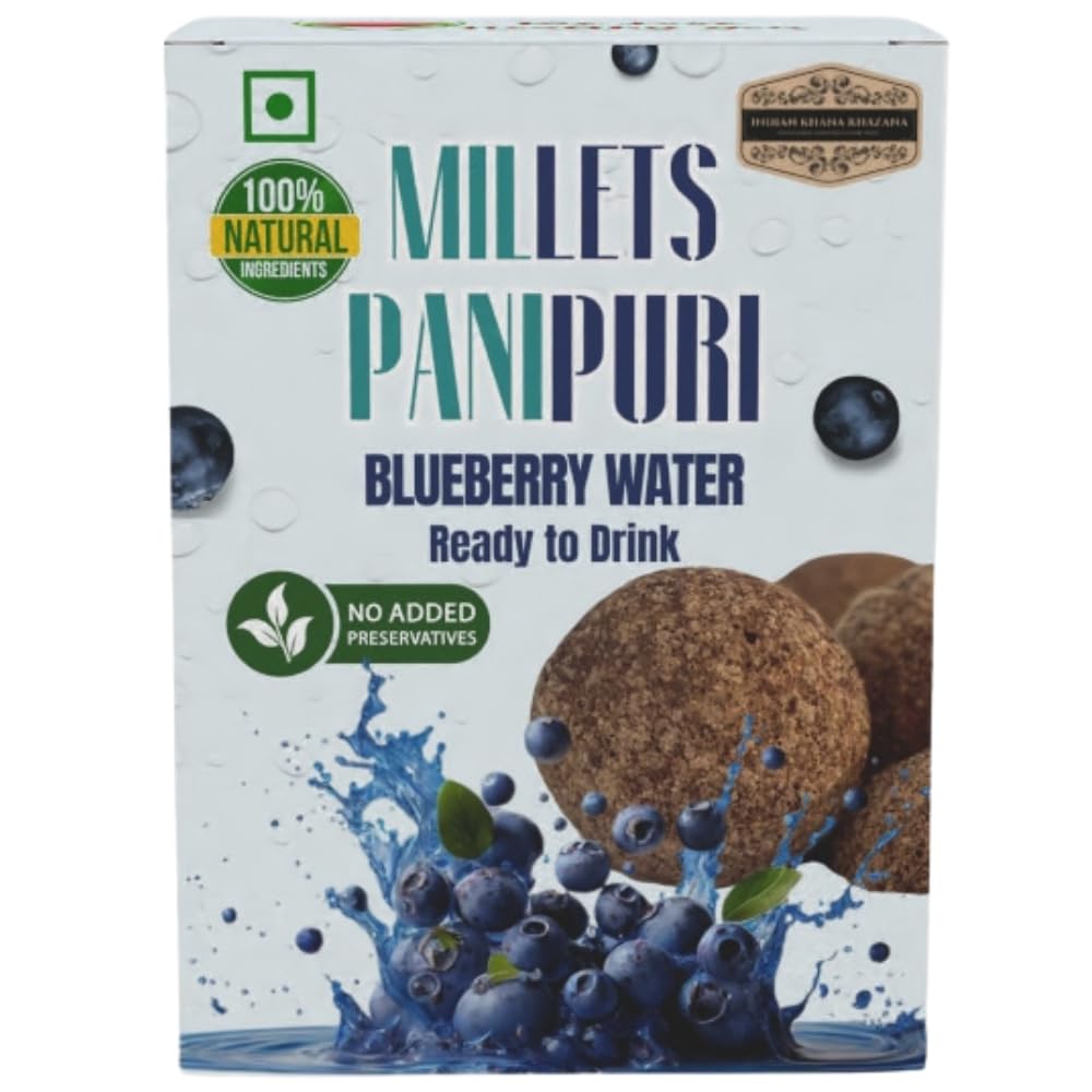Pani Puri Water Blueberry 200ml Pack of 2 (200ml+200ml) | NON-PRESERVATIVE