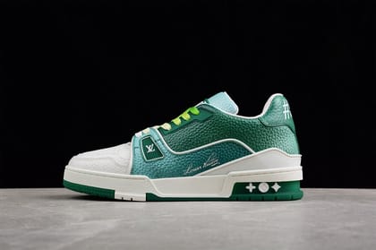 LouissVuitton Trainer Dual Tons - Green-Euro 41