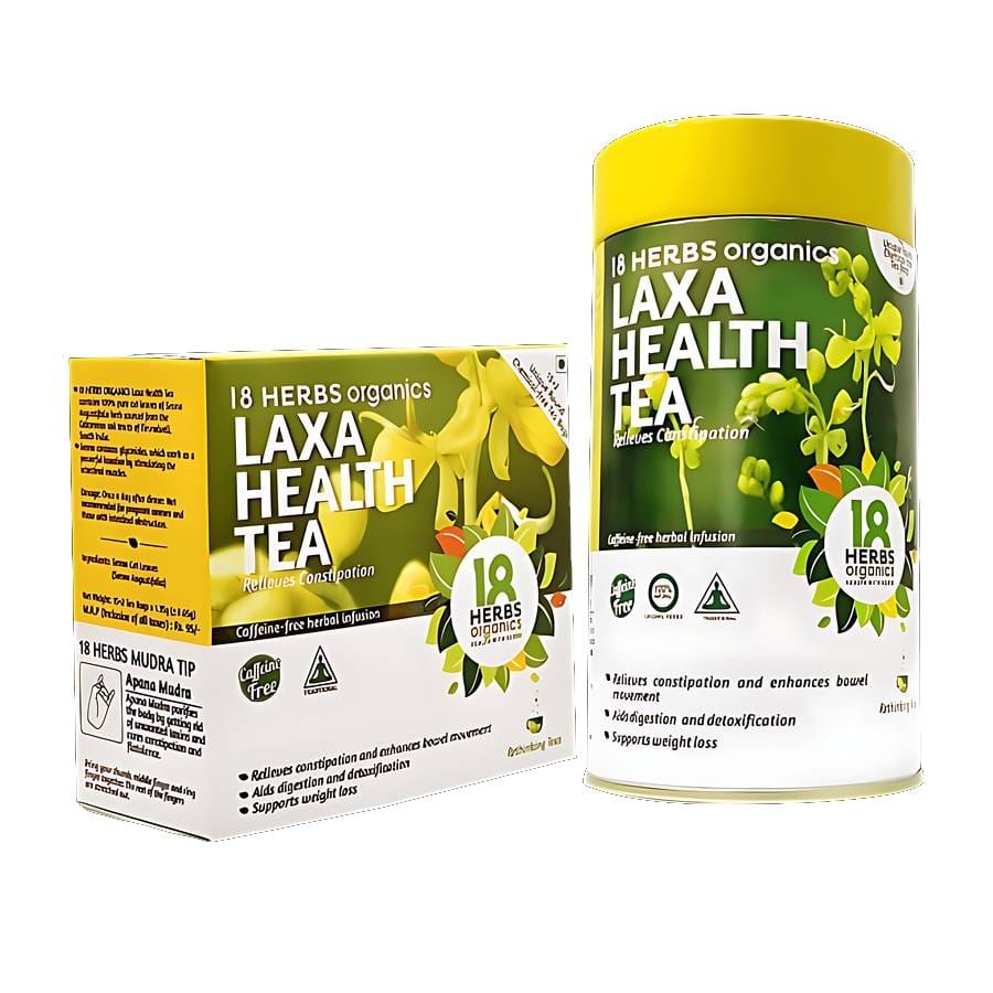 18 Herbs Laxa Health Tea Tin 40 Bags