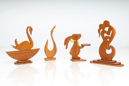 Wooden Handcraft Showpieces Set Of
