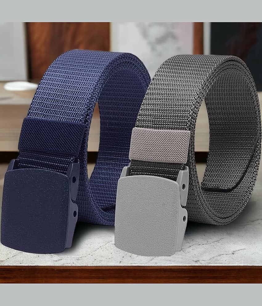 Kastner - Multi Canvas Men's Casual Belt ( Pack of 2 )