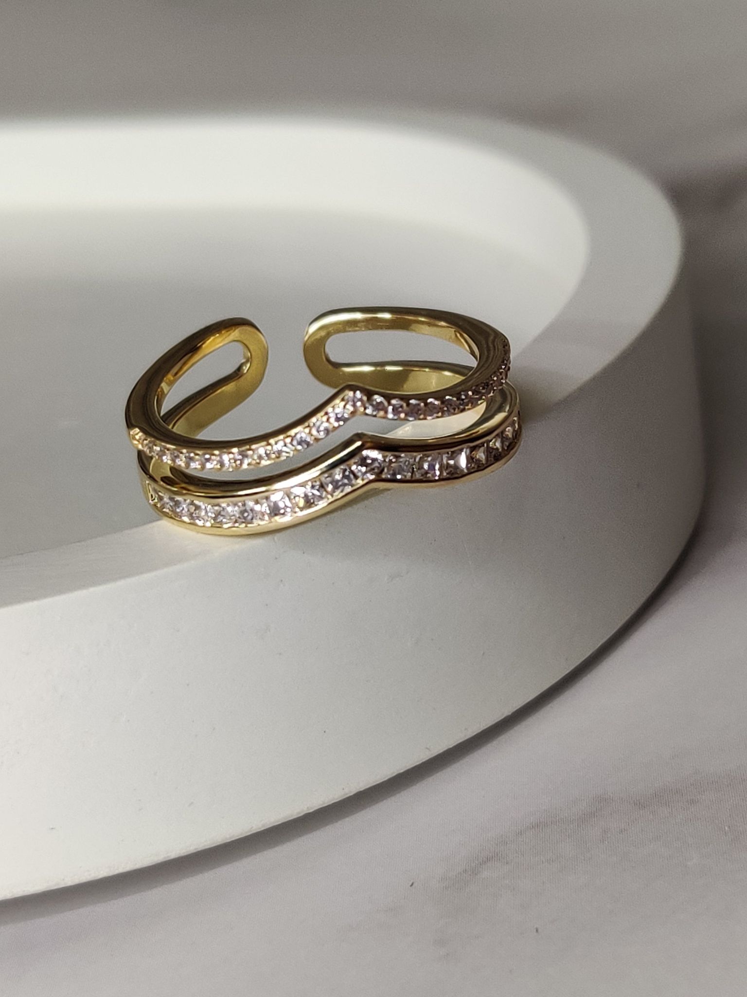 Chevron Ring-Adjustable