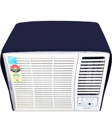 EmmEmm Single Polyester Blue AC Cover for 1.5 Ton Window AC