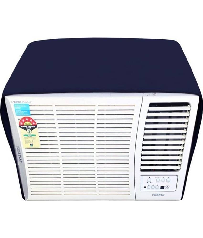EmmEmm Single Polyester Blue AC Cover for 1.5 Ton Window AC
