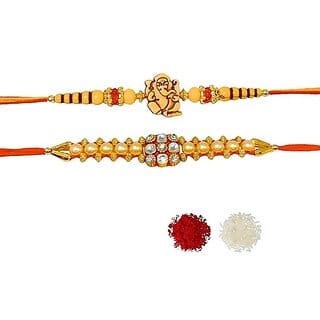 (Pack of 2) Elegant Rakhi For Brother  Rakhi Combo 16-28  Rakhi  Rakhi Set  Rakhi For Brother  Rakhi For Brother