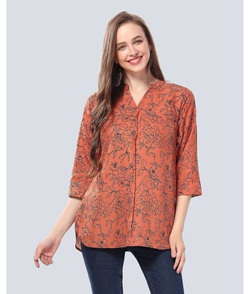Meher Impex Women's Crepe Tunic ( Rust )