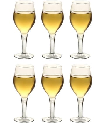 Somil Wine  Glasses Set,  250 ML - (Pack Of 6)