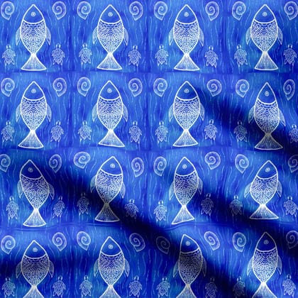 The Ocean-Organza Satin