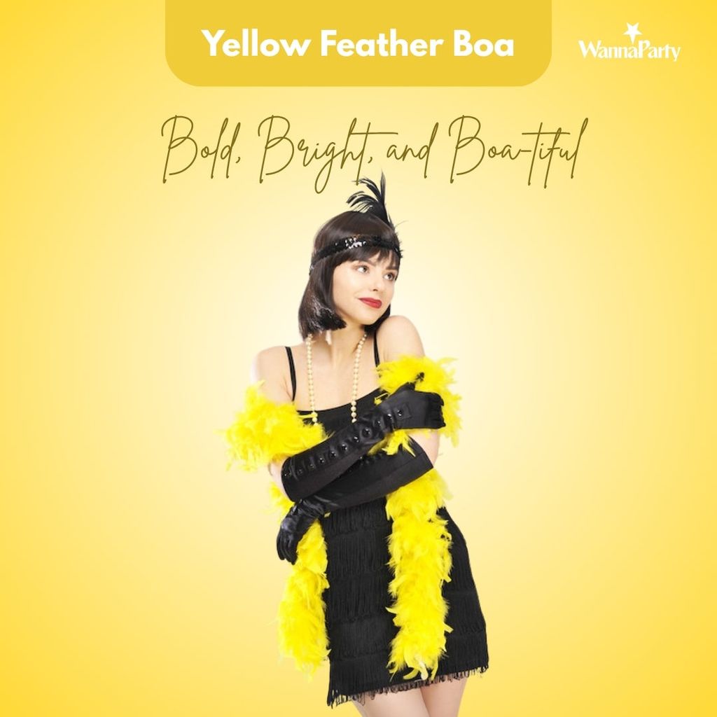 Feather Boa Yellow