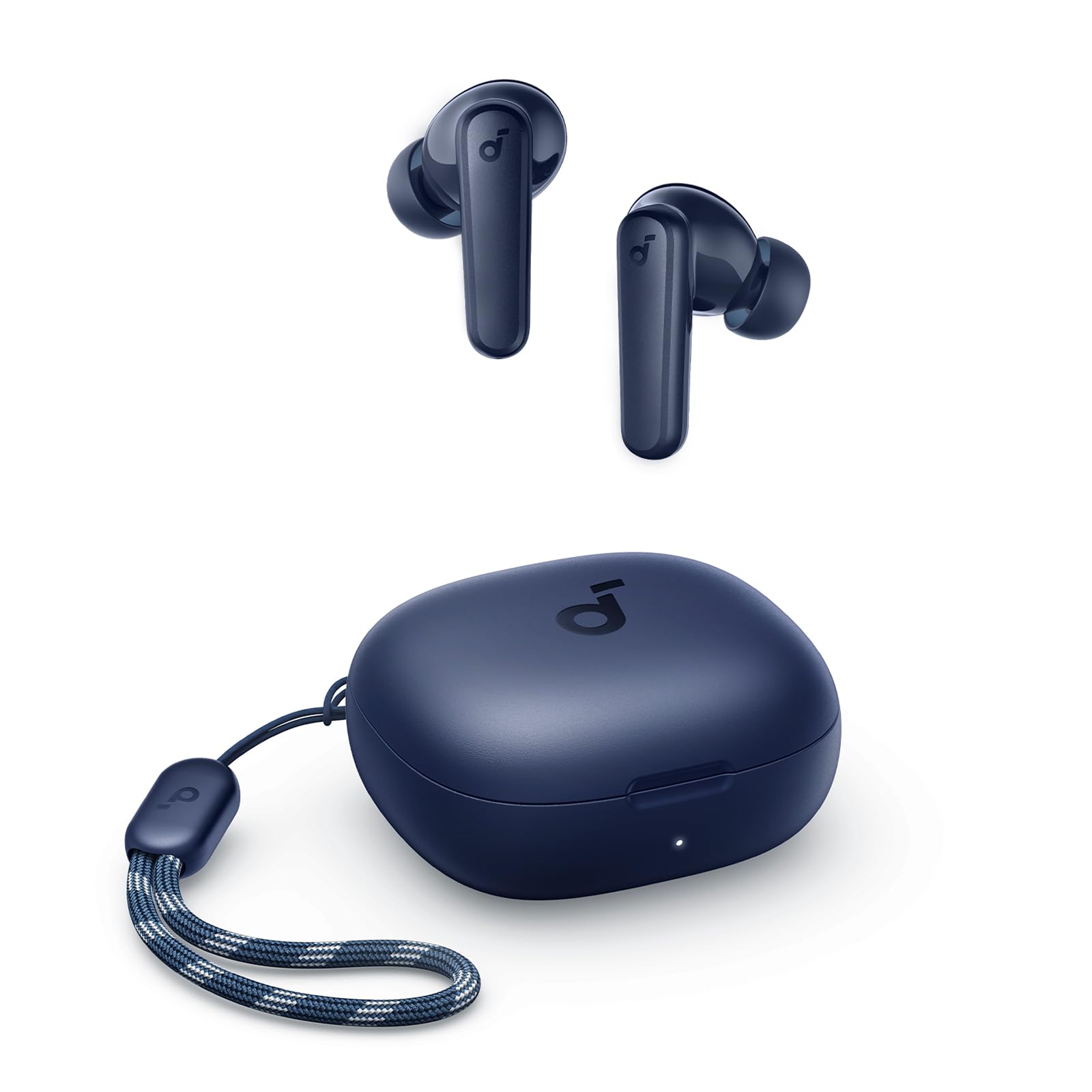 soundcore by Anker R50i VI True Wireless Earbuds, 10mm Drivers with Big Bass, Bluetooth 5.3, 30H Long Playtime, Water-Resistant, 2 Mics for AI Clear Calls, 22 Preset EQs, Customization (Blue)