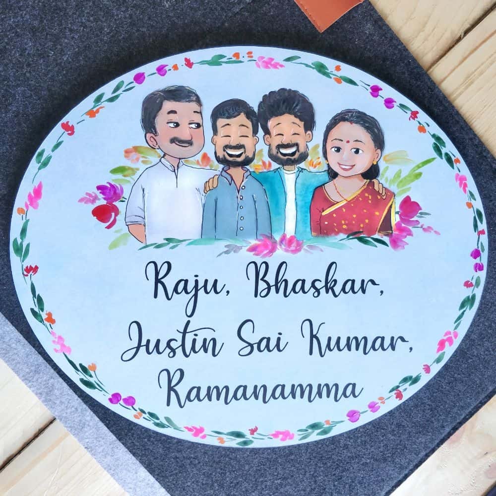 Big Kids Family - Handpainted Personalised Name Plate