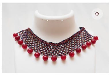 Sahaj Classic Series Beaded Patti Bead Work Choker
