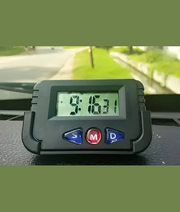 FSN PVC Digital Dashboard Clock For Car ( Pack of 1 )