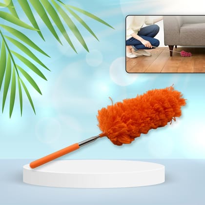 DHRUVINSRI Adjustable Microfiber Duster - Extendable & Washable Cleaning Tool