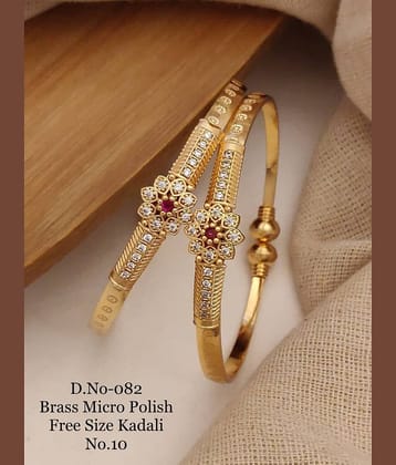 Shivay Fashion Gold Bangle Set ( Pack of 1 )