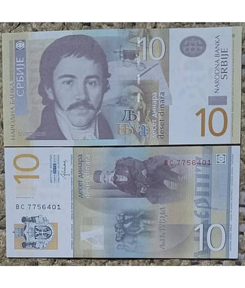 SUPER ANTIQUES GALLERY - SERBIA 10 DINARA NOTE IN TOP GRADE 1 Paper currency & Bank notes