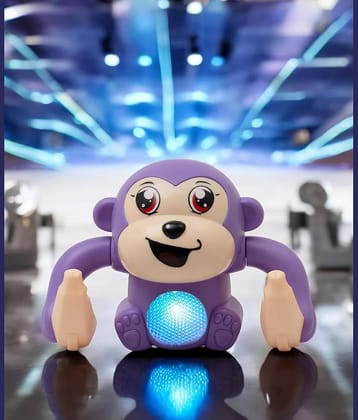 Battery Operated Voice Control Monkey Toy with Musical,Dancing,Spinning,Rolling and Sensor Feature for Gifts/Kids, Power Source:3xAAA Battery(Not Included)