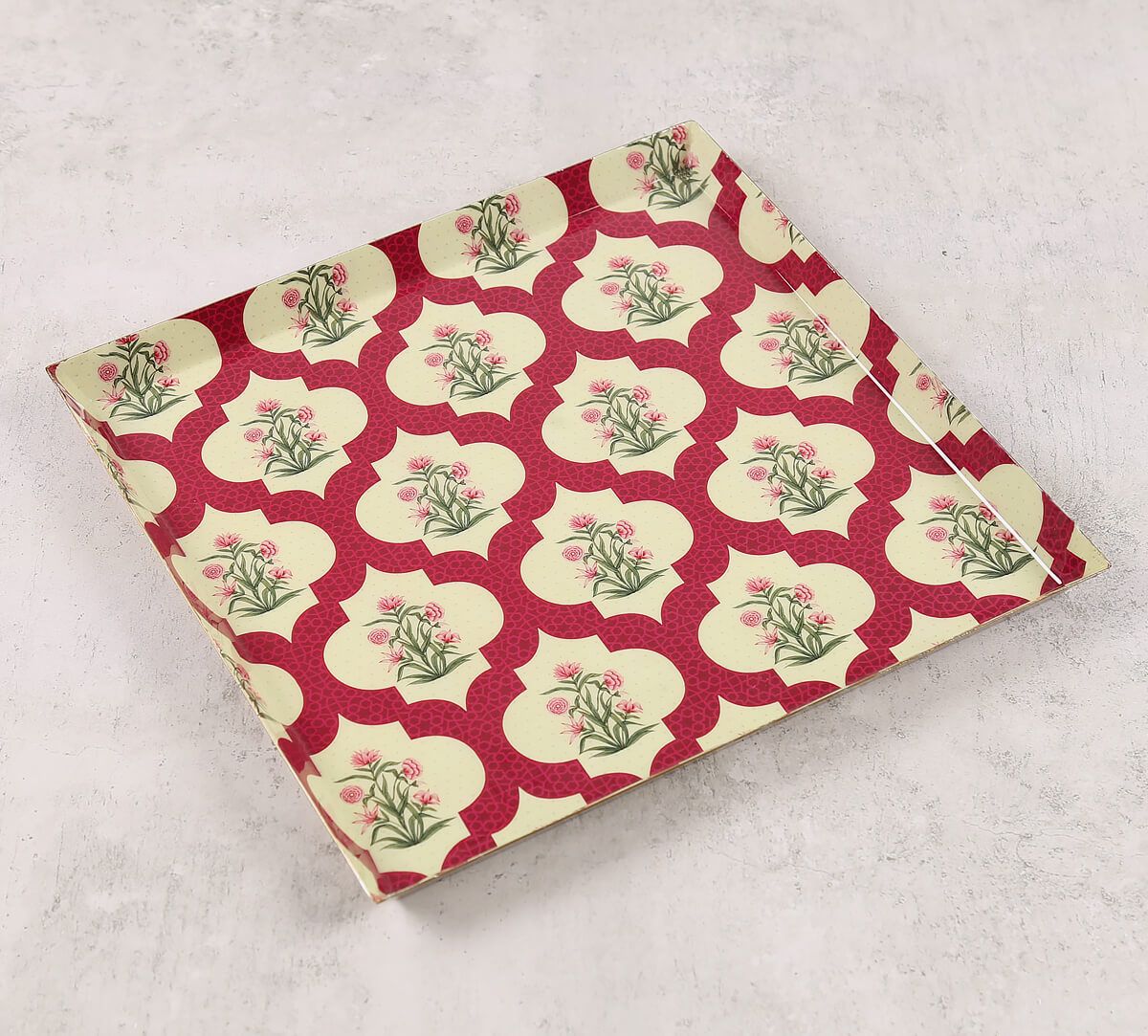 Poppy Flower Scarlet Big Steel Platter