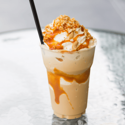 Hazelnut cold coffee