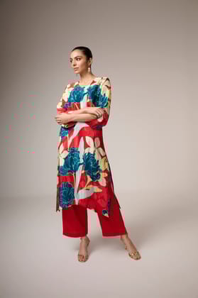 Khawla Kurta Set-XS / Without Dupatta