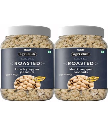 Agri Club Roasted Black Pepper Peanuts 500g ( each 250g )