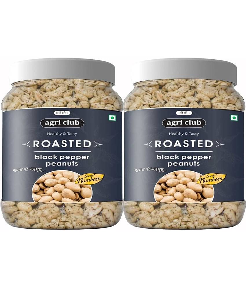 Agri Club Roasted Black Pepper Peanuts 500g ( each 250g )
