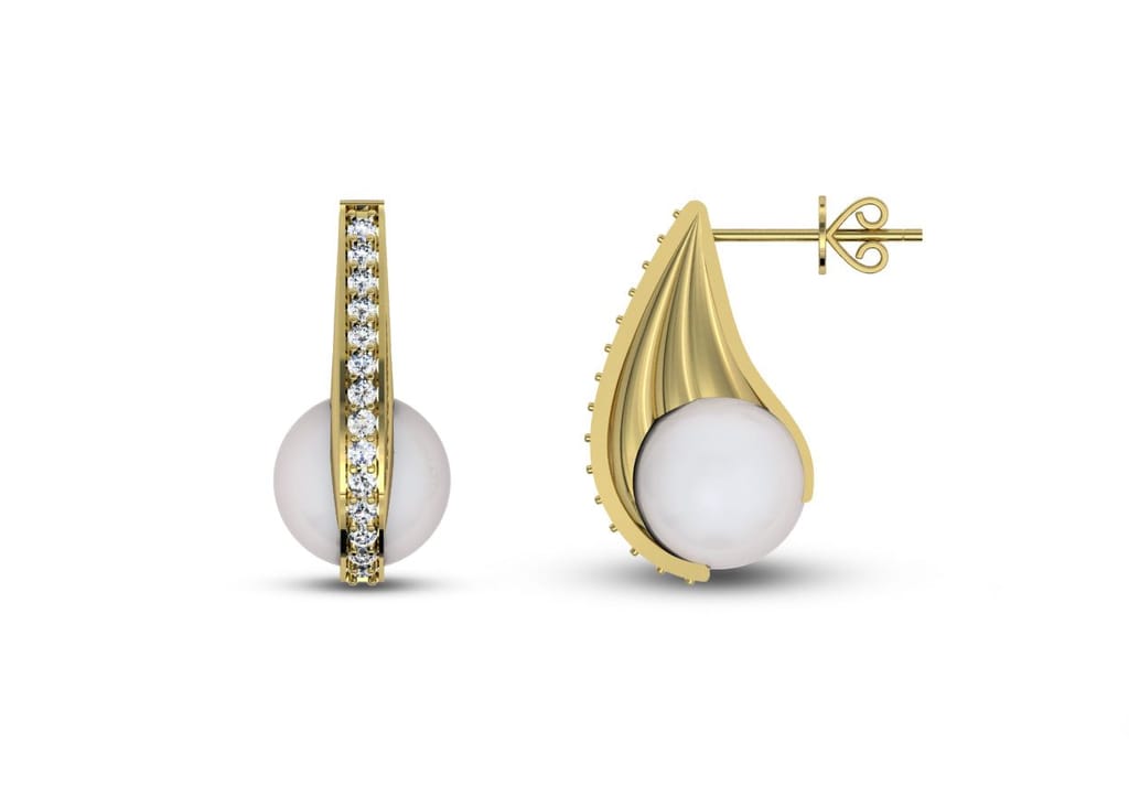 Hooked Claw Pearl Earrings