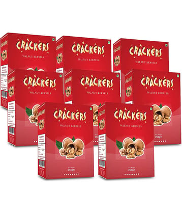Go Premium Kashmiri Amber Walnut Halves - 2Kg (250g x 8) | Fresh New Crop Walnuts