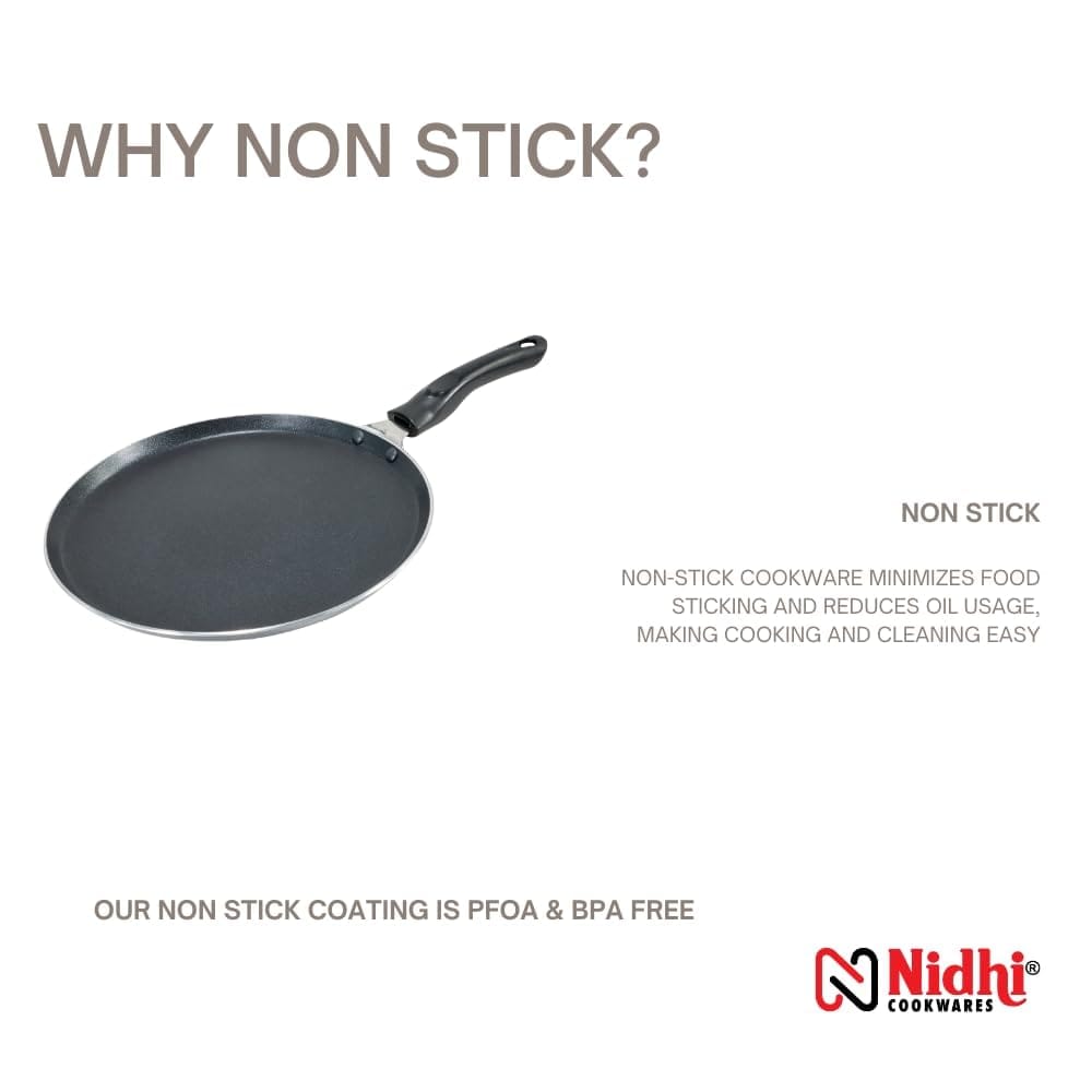 Nidhi Non-Stick Dosa Tawa, 260 Mm, Aluminium
