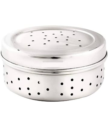 Dynore - Kothmir Dabba Steel Silver Utility Container ( Set of 1 )