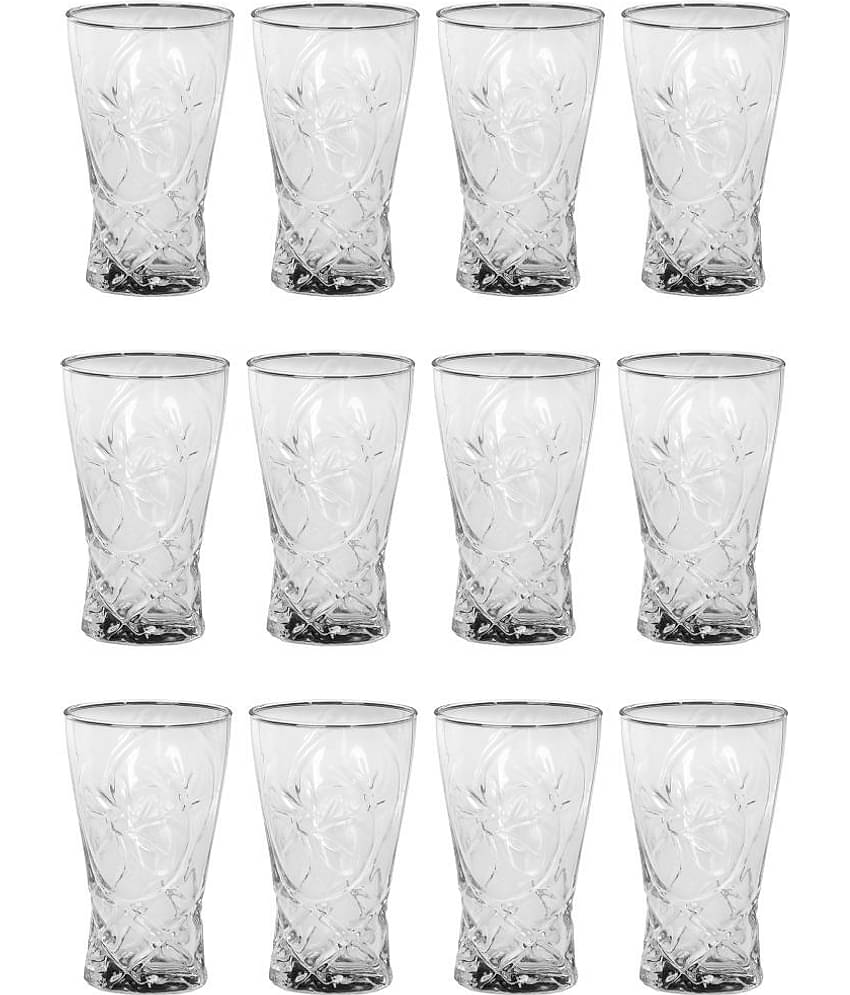 Somil Water/Juice  Glasses Set,  270 ML - (Pack Of 12)