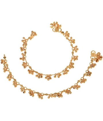 AanyaCentric - Gold Anklets ( Pack of 1 )