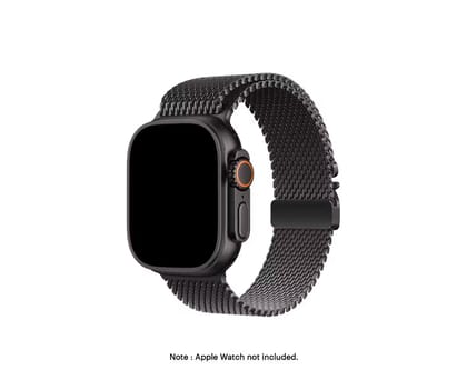 Milanese Loop 2.0 Apple iWatch Band Ultra (42/44/45/46/49/Series10 46mm)-Black