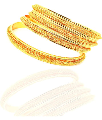 KRIMO Traditional Gold Plated Designer Bangles Jewellery For Women / Girls-10091