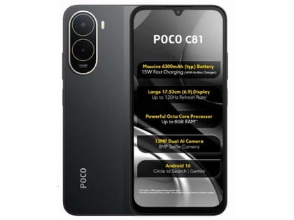 Poco C81 4GB RAM 64GB Storage - Elite Black