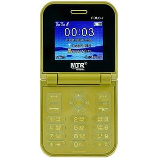 MTR Fold Z (Dual Sim, 2.4 Inch Display, 2000mAh Battery, Gold)