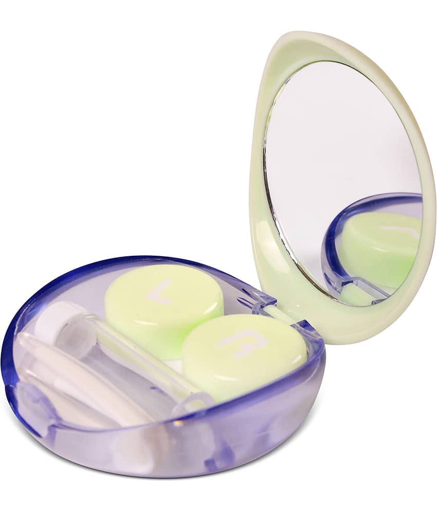 Hexxa Green Hard Case Contact Lenses