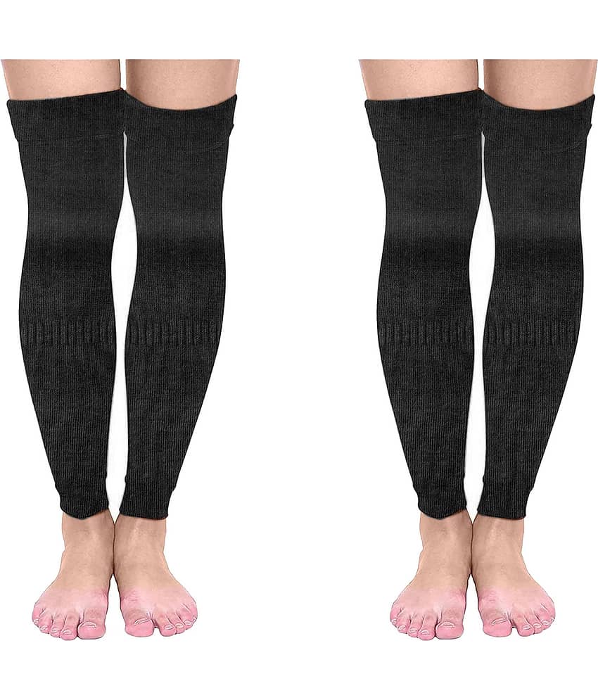 Infispace Pack of 1 Unisex Woollen Leg Warmer ( Black )