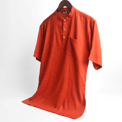 ज़ाफ़रान Classic Kurta Shirt #50-XS / Half Sleeve