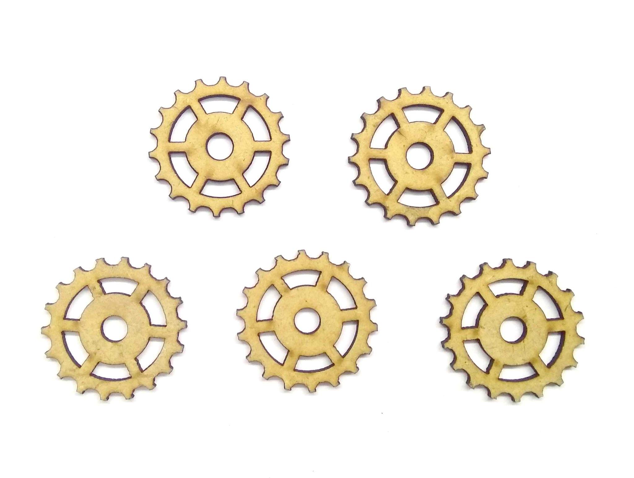 MDF Gears Design 3 - Set of 5 pcs
