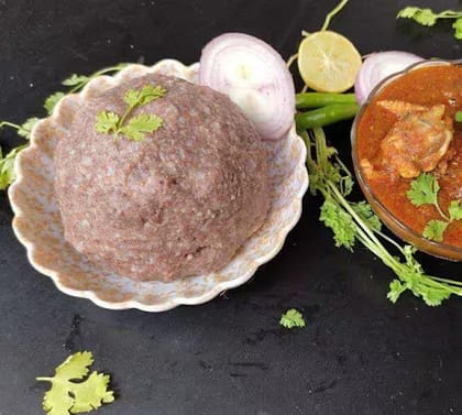 Ragi Sangati Chicken Curry