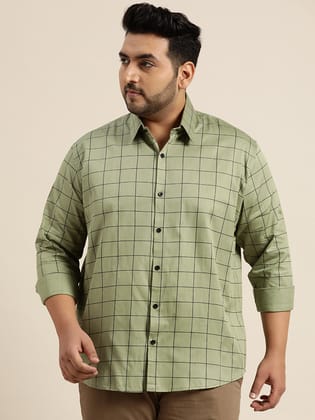 Men's Cotton Pista Green-46