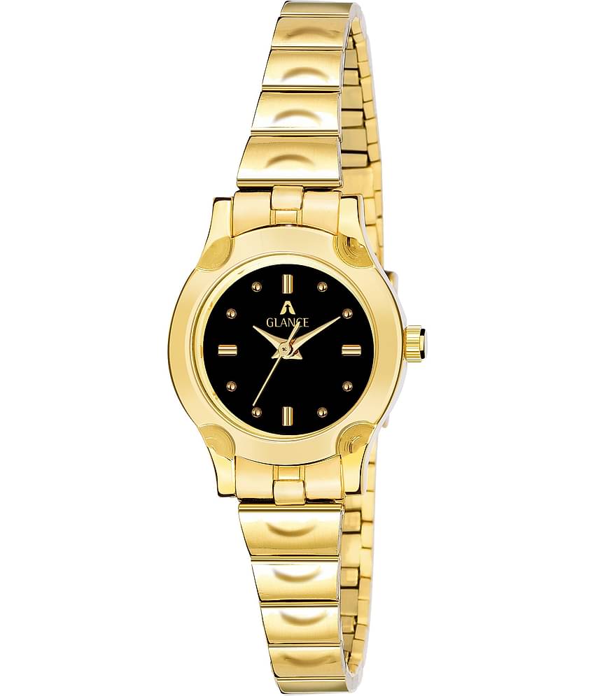 Aglance Stainless Steel Round Womens Watch