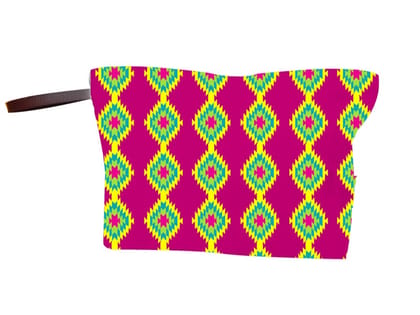 Multicolor Polyester Spacious Makeup Pouch, For Gift, Zipper